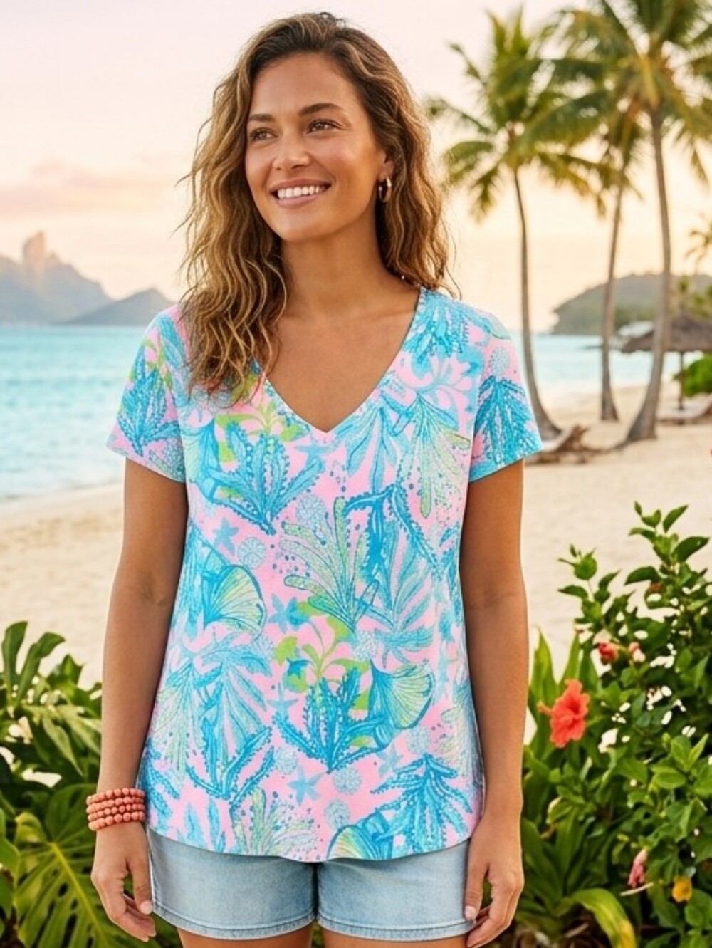 Lilly Pulitzer Etta Top Mandevilla Baby Hip Nautic, Size XL